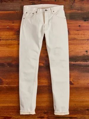 1172-2 "Ecru Beige" 14oz Rinsed Selvedge Denim - Relaxed Tapered Fit