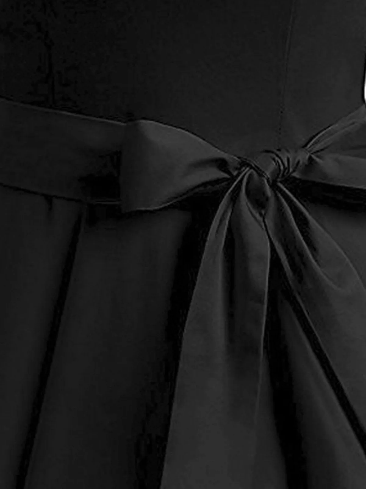 1950s Tie-Strap Bow Swing Dress