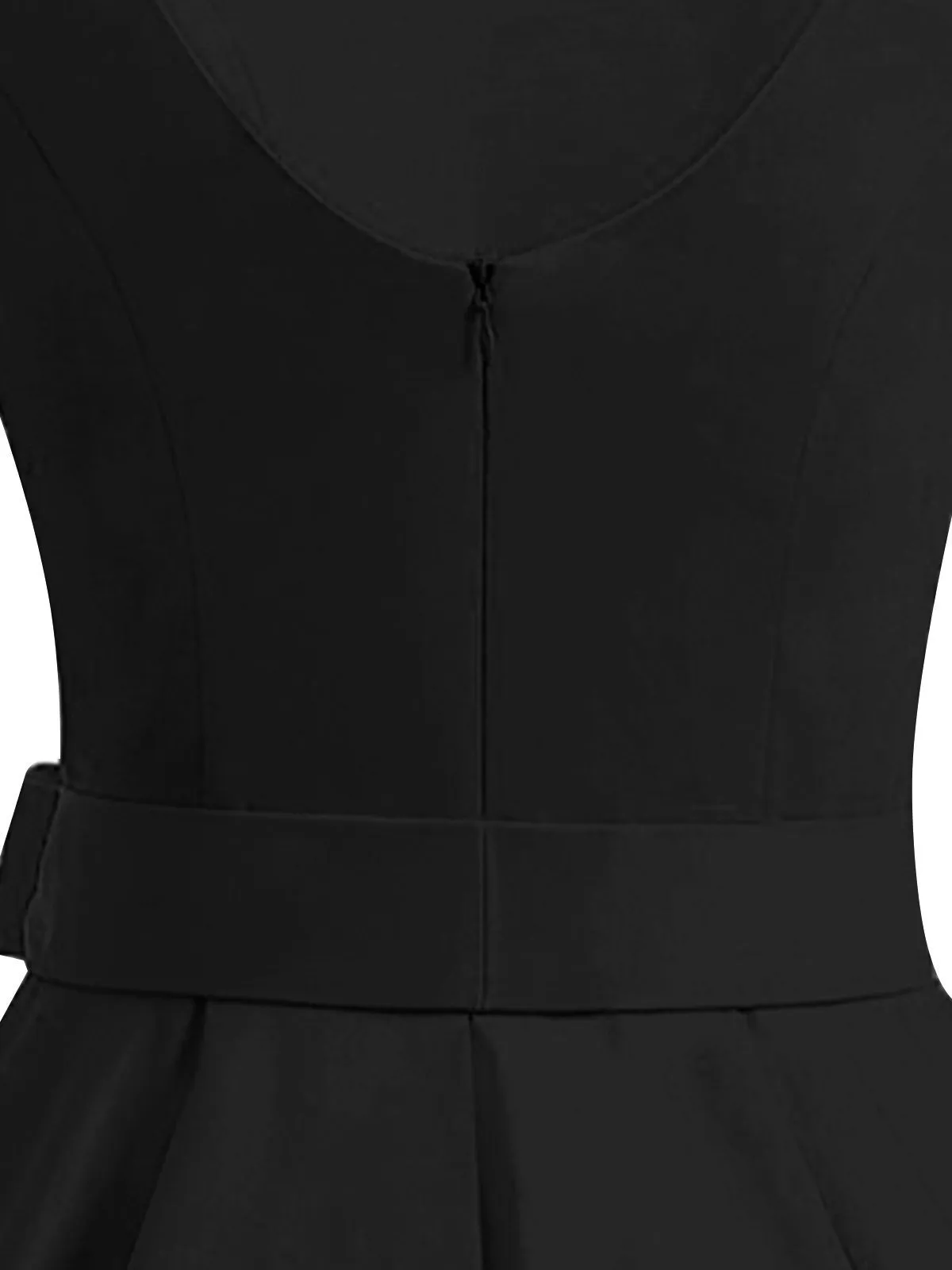 1950s Tie-Strap Bow Swing Dress