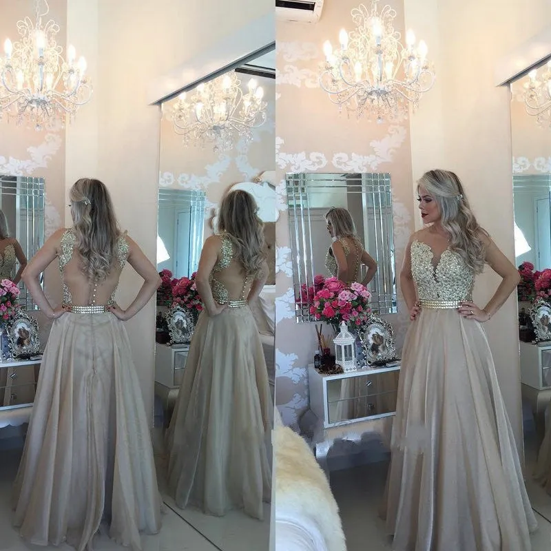 2024 Long Prom Dress,Lace Top Prom Gown,Elegant Prom Dress,Sweet 16 Dress