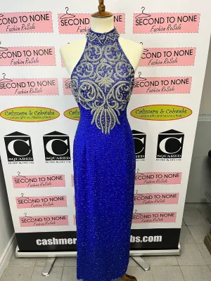 All-Over Beaded 100% Silk Gown (Size L)