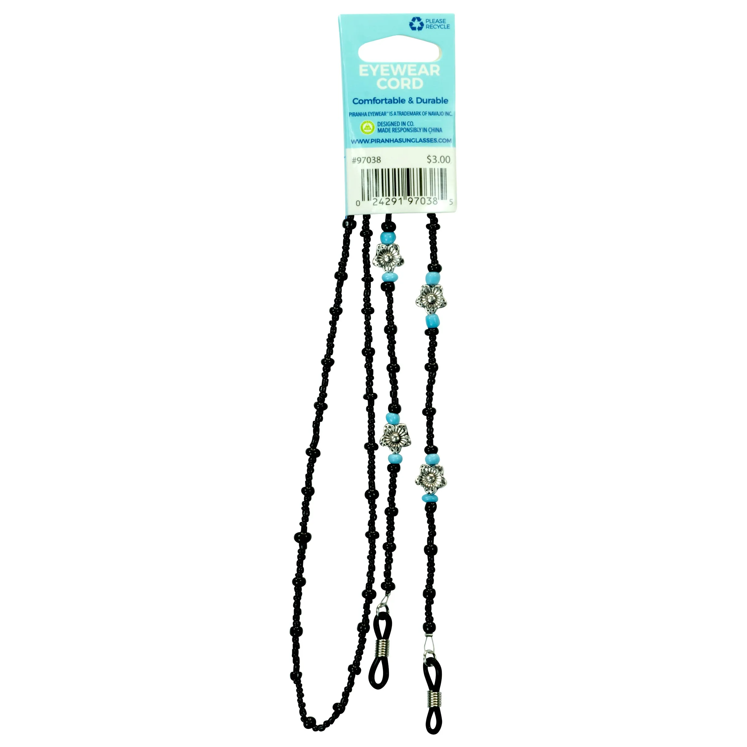 Black Beaded Cord