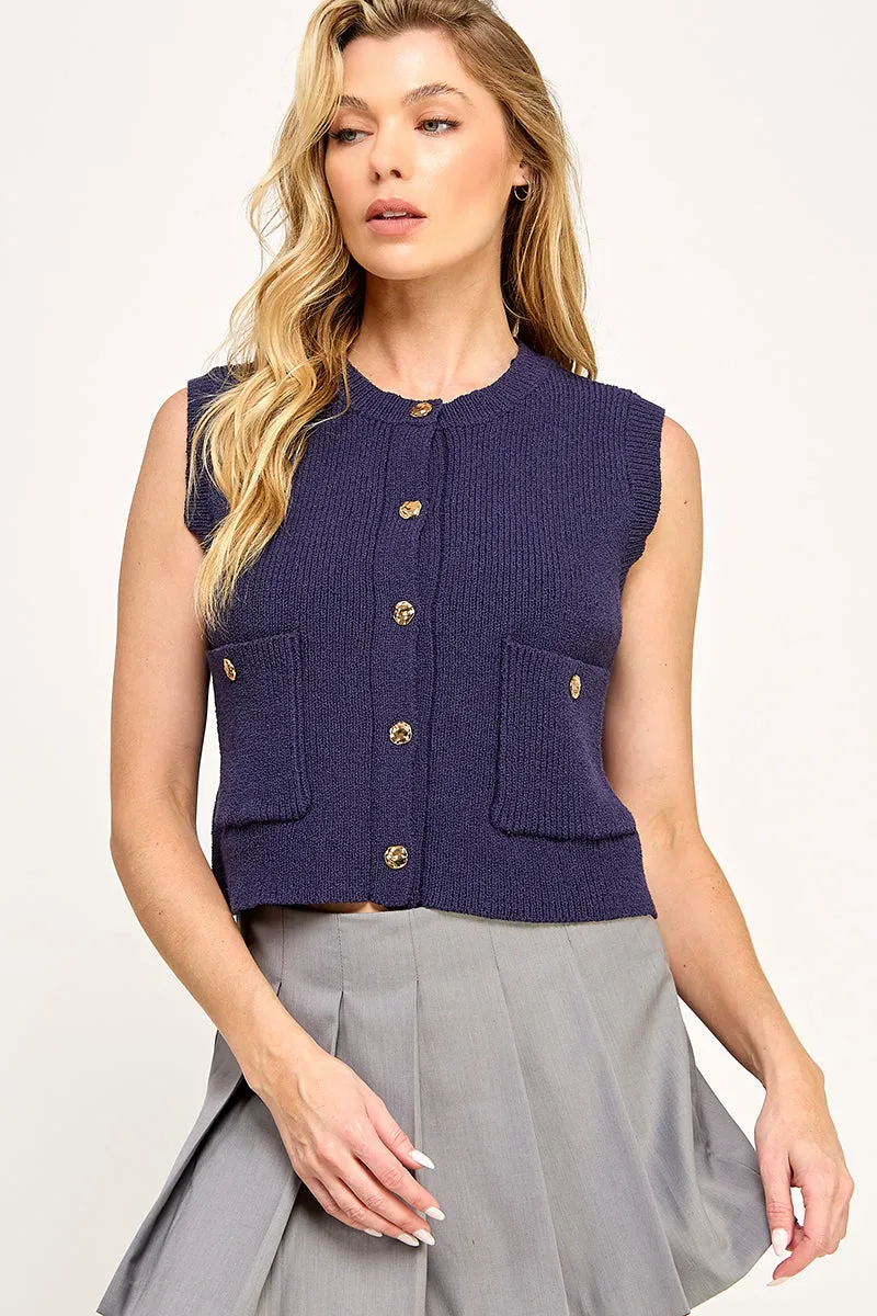 Button Down Sweater