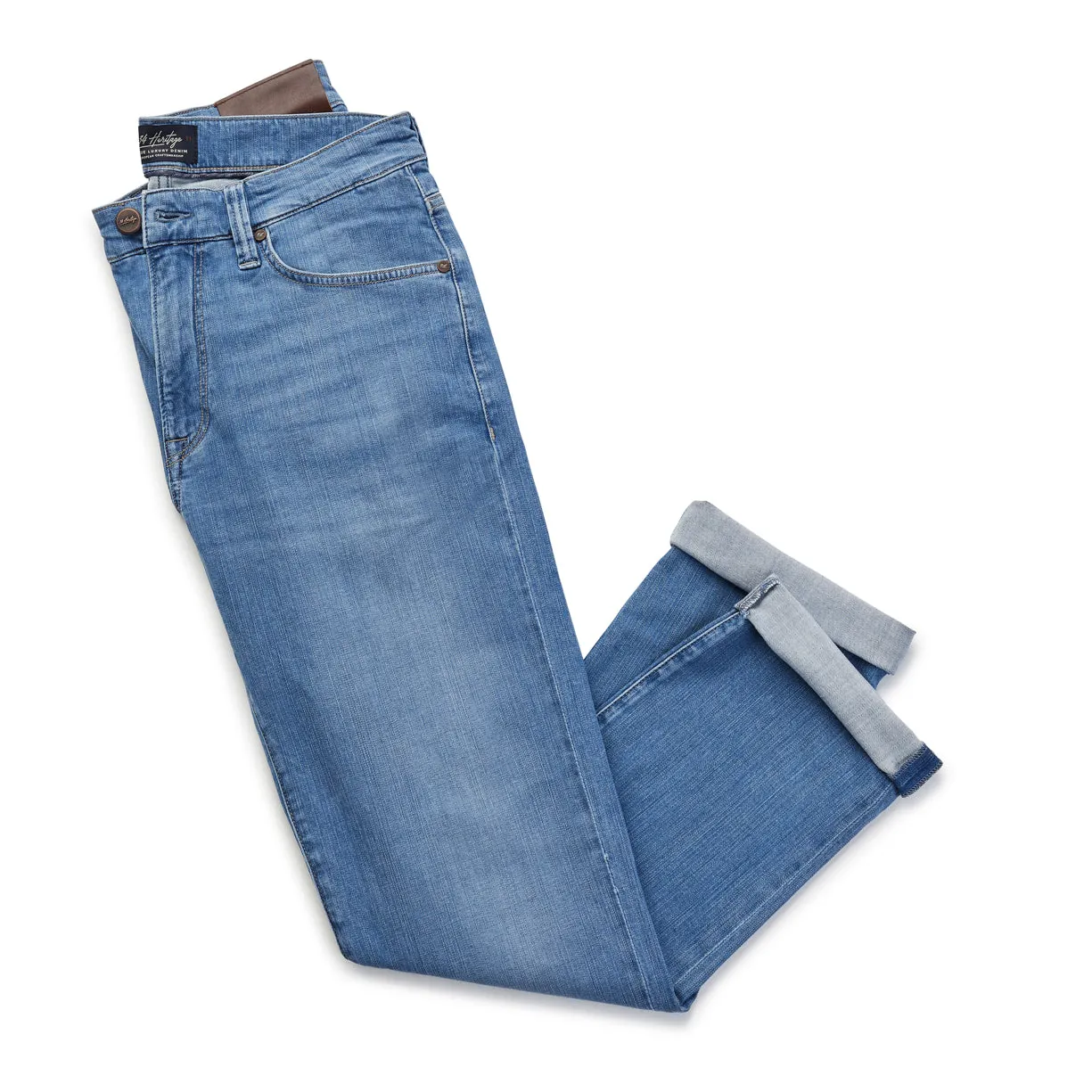 Charisma Relaxed Straight Jeans In Light Soft Denim