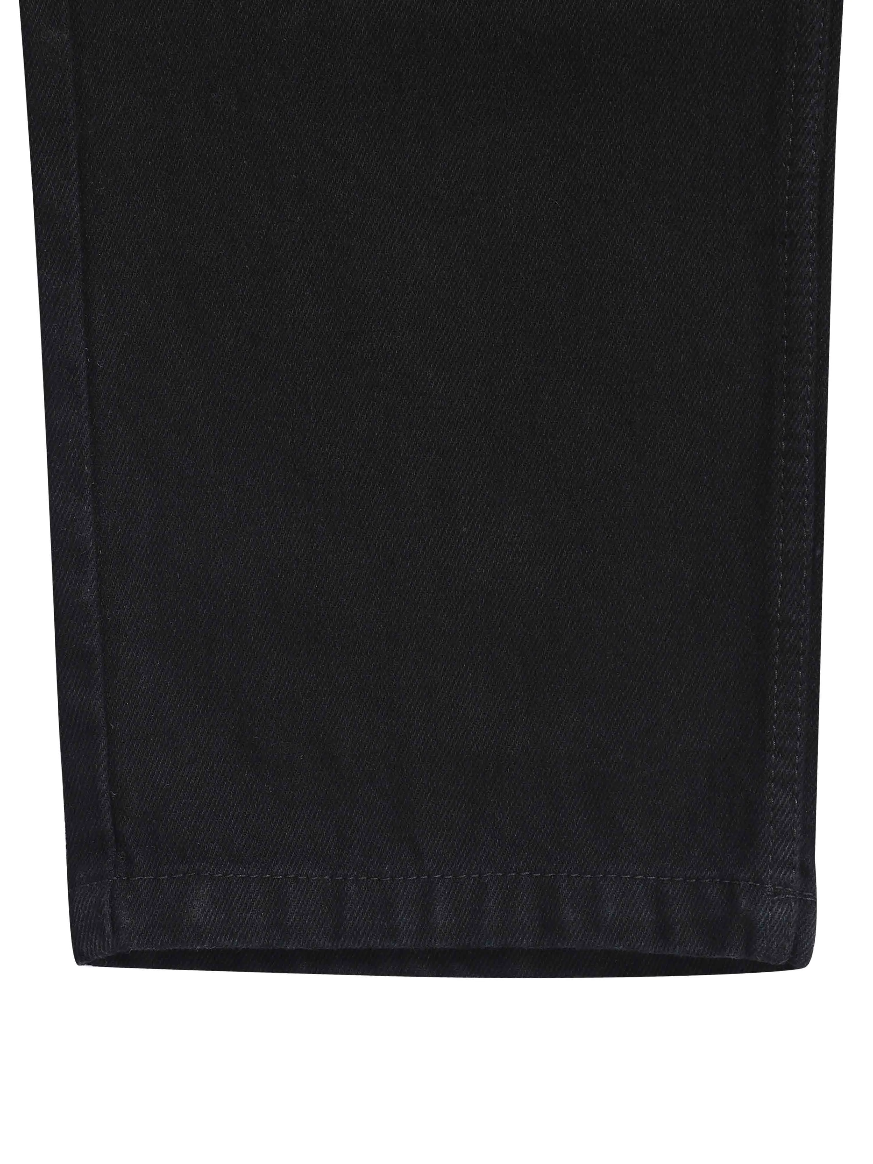 Classic Relaxed Black Denim Cargo