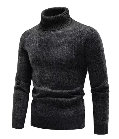 Classic Warm Men's Wool Turtleneck Sweater