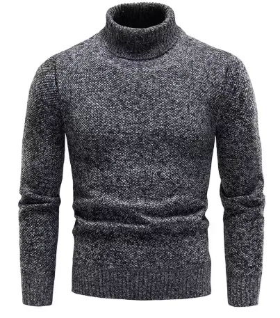 Classic Warm Men's Wool Turtleneck Sweater