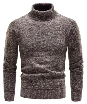Classic Warm Men's Wool Turtleneck Sweater