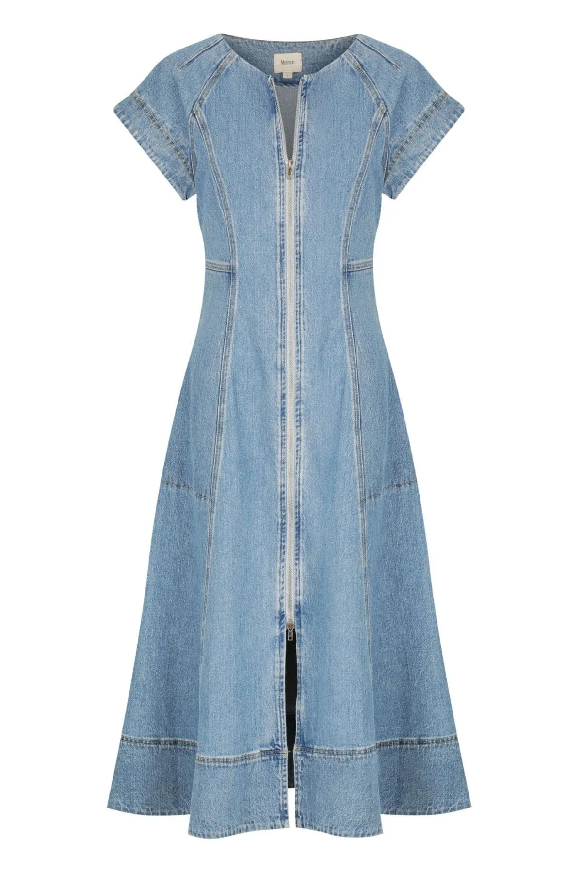 CLOVELLY DENIM DRESS LIGHT BLUE