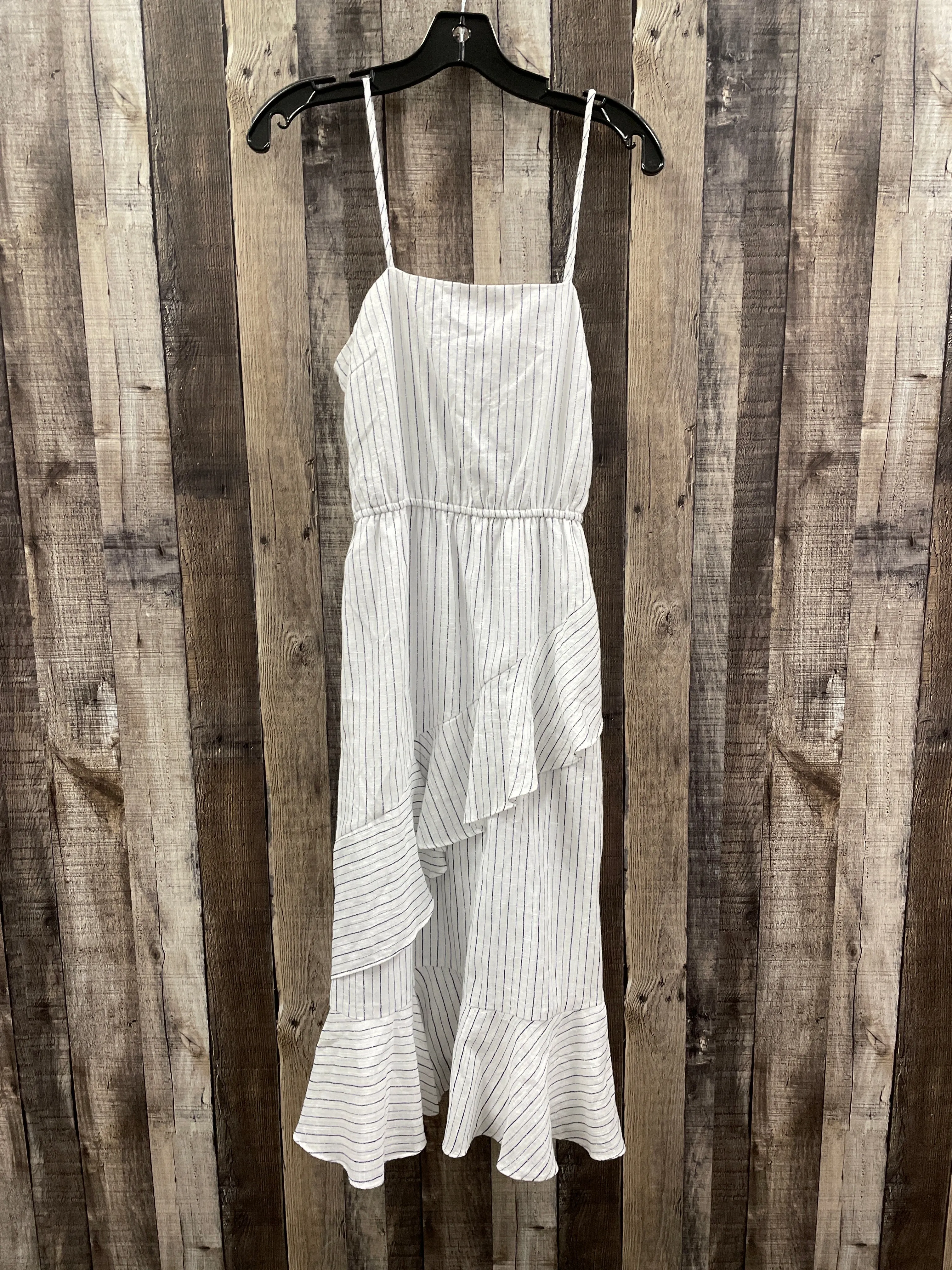 Dress Casual Midi By She   Sky In Striped Pattern, Size: L