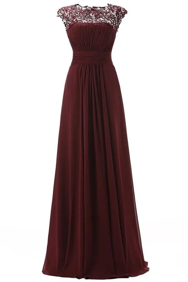 Elegant Long Lace Open Back High Low Cheap Prom Dresses PFB0090