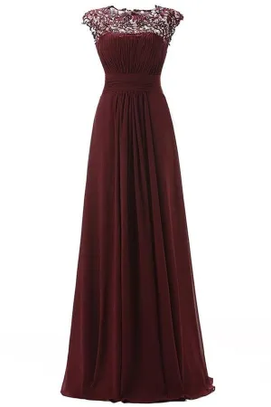 Elegant Long Lace Open Back High Low Cheap Prom Dresses PFB0090