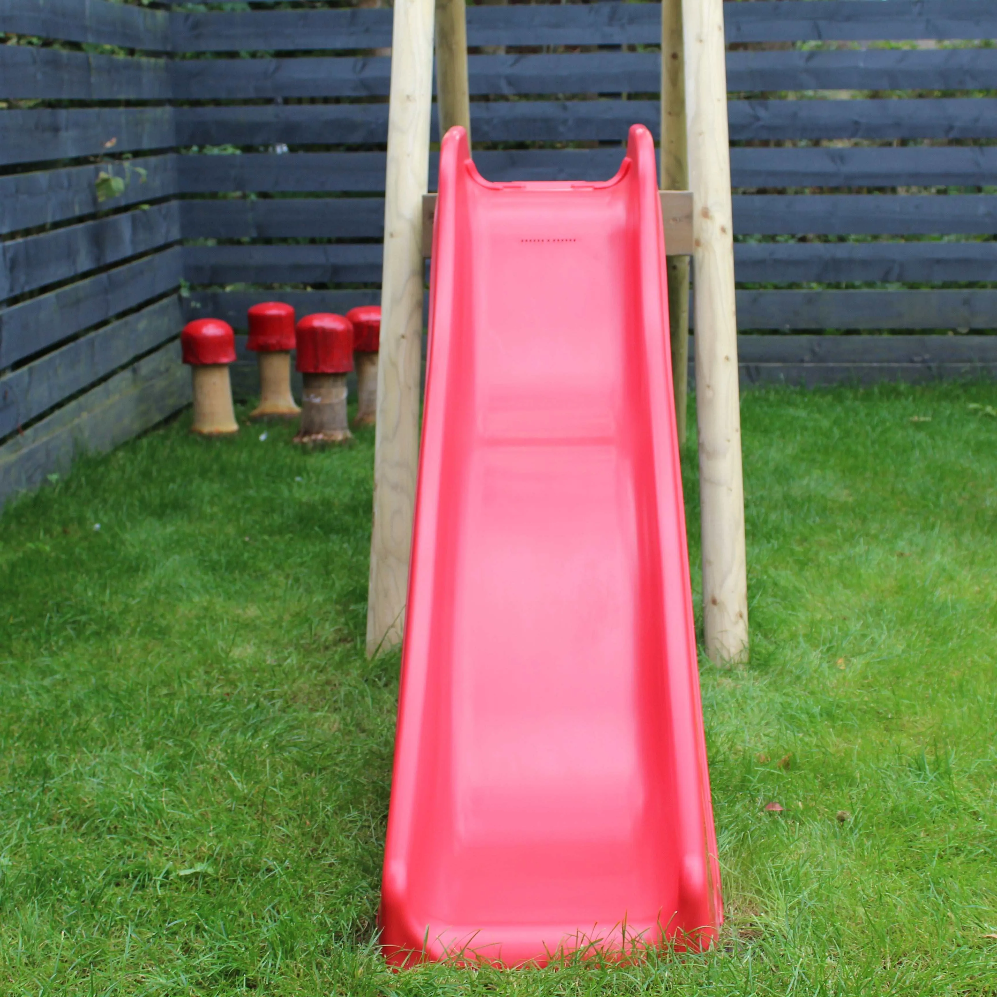 Go Wild Wooden Swing Set With Glider & 6ft Slide