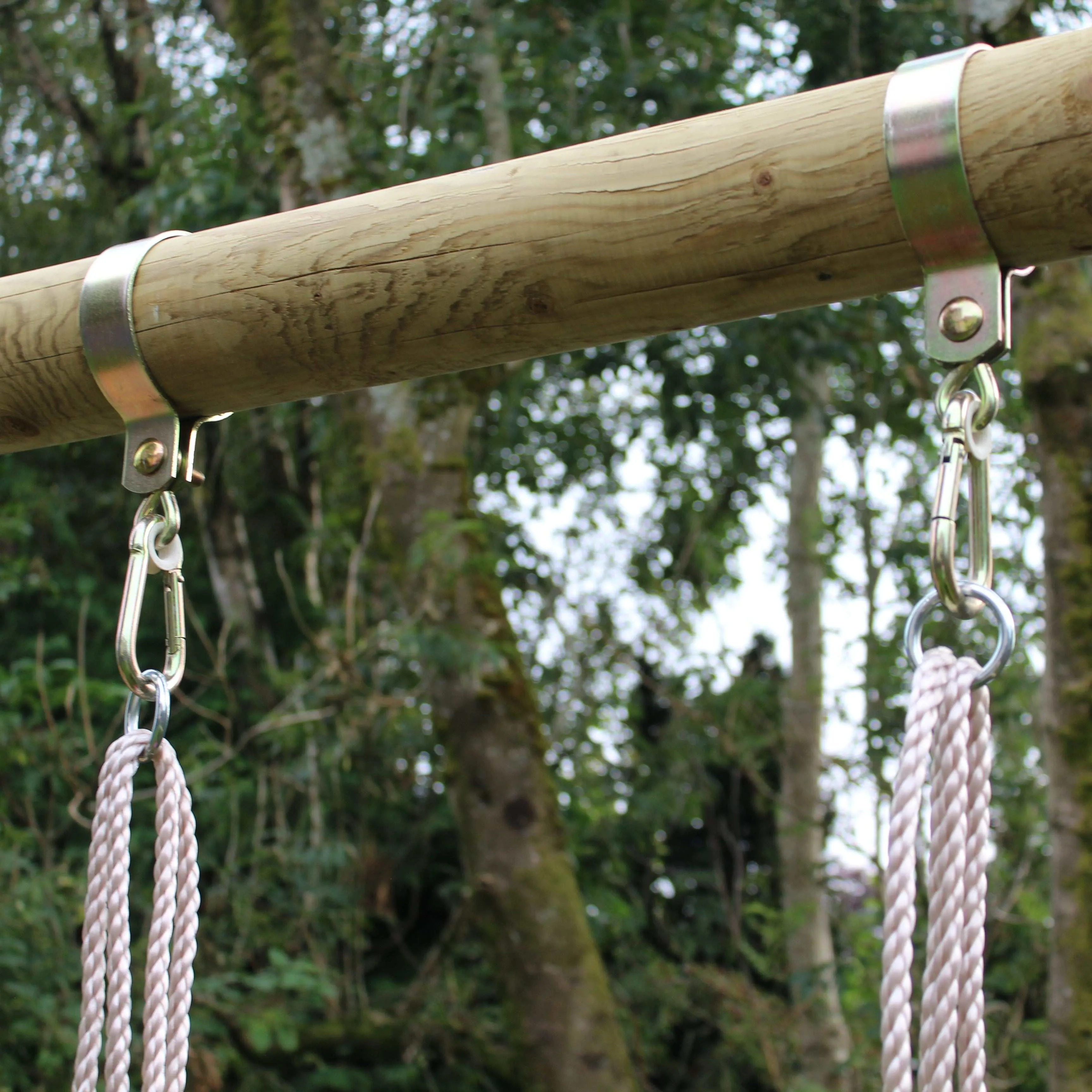 Go Wild Wooden Swing Set With Glider & 6ft Slide