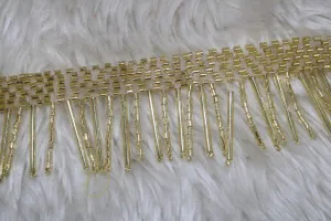 Golden Handwork Beads Work Embroidered Border
