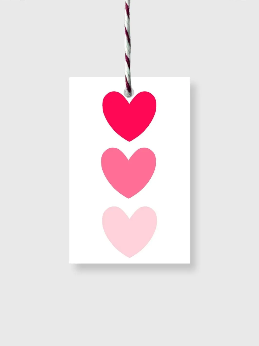 Hearts swing gift tags