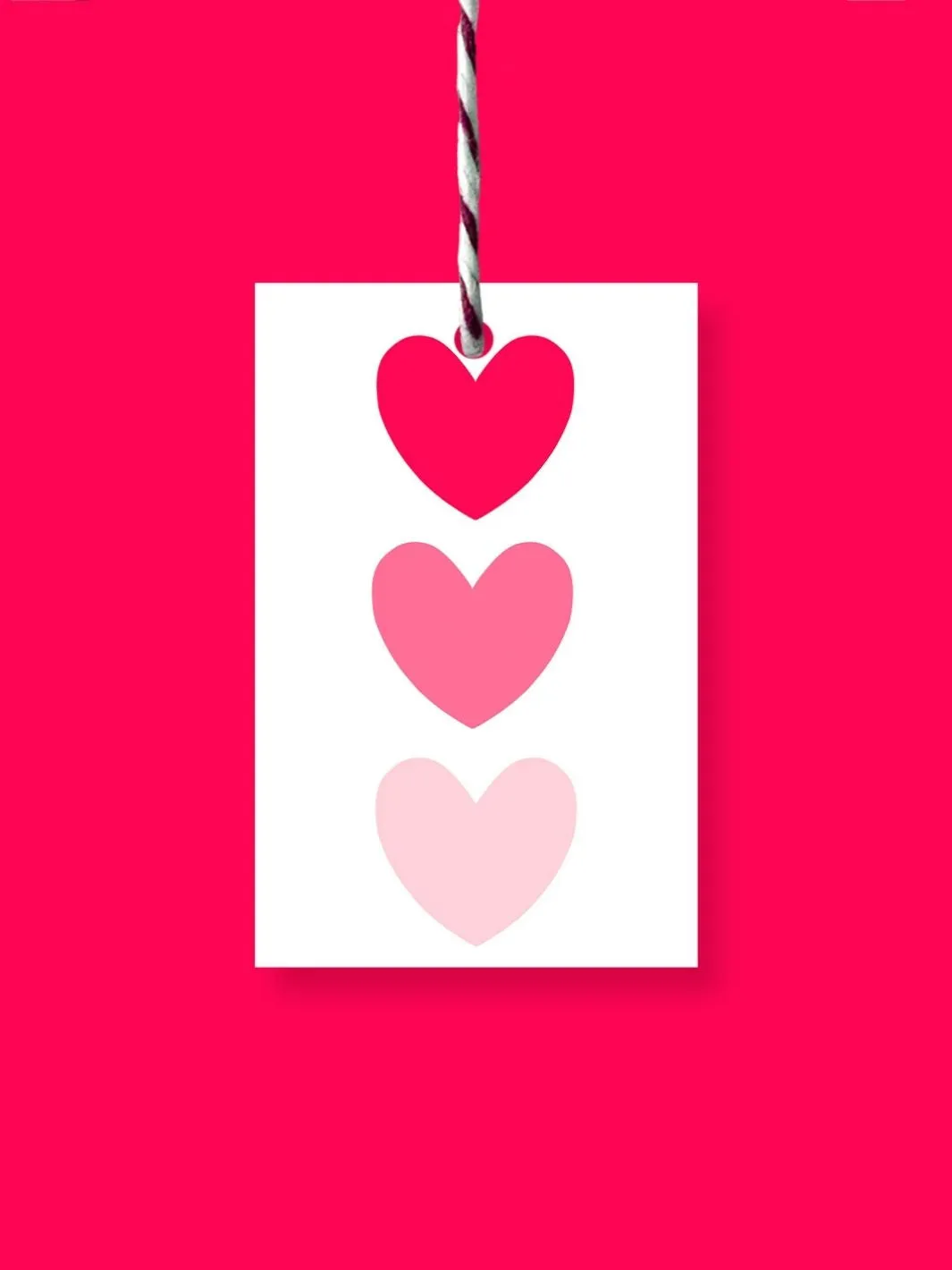 Hearts swing gift tags