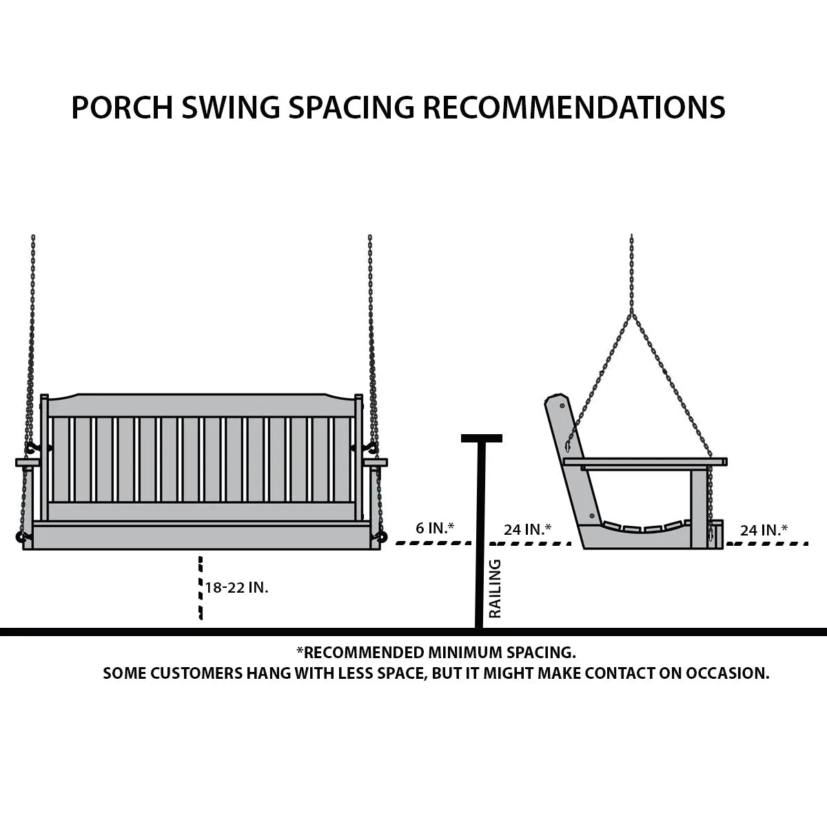 Keystone Amish Co. York Composite Porch Swing