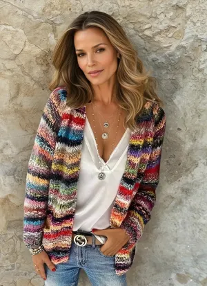 Lynn - Colourplay Striped Cardigan