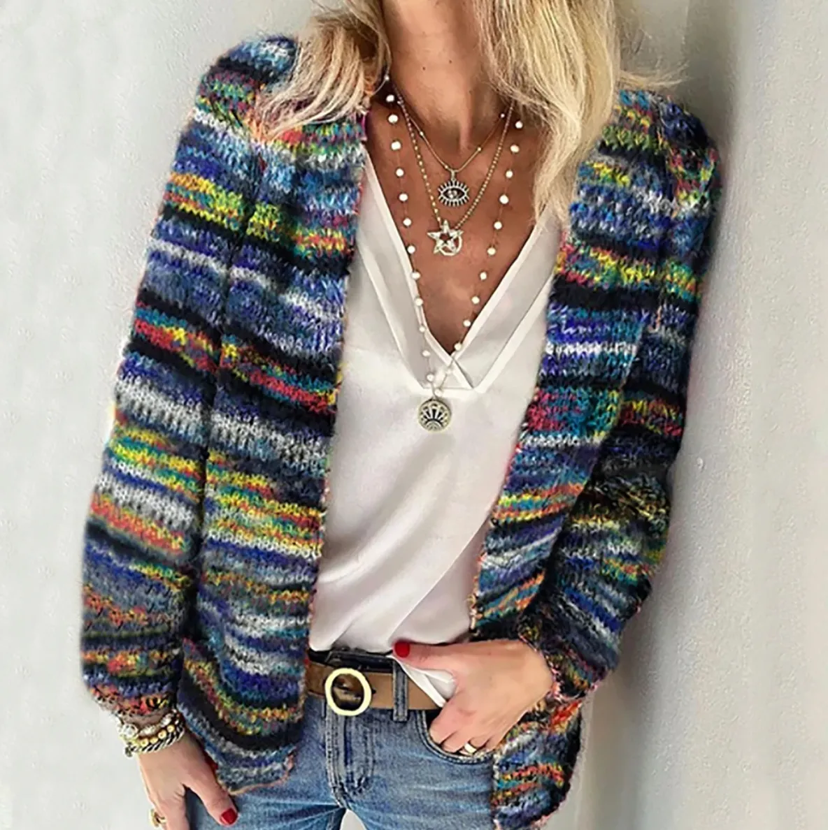 Lynn - Colourplay Striped Cardigan