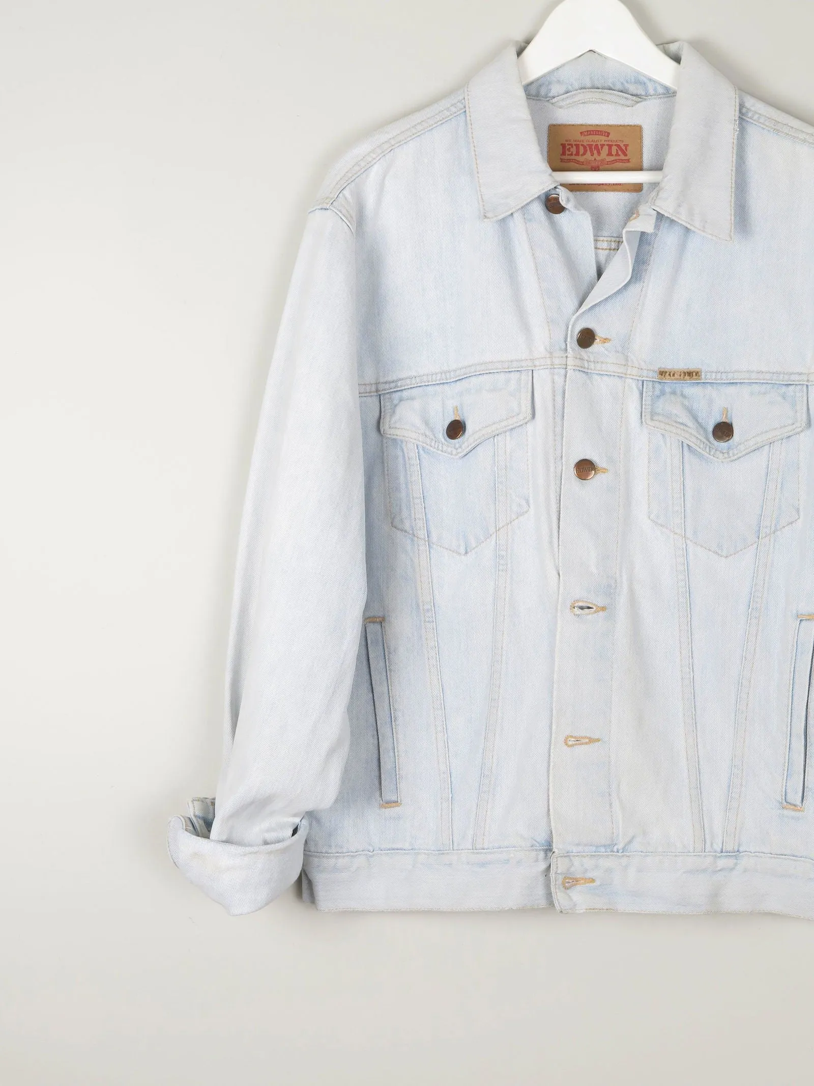 Men's Vintage Light Denim Jacket M