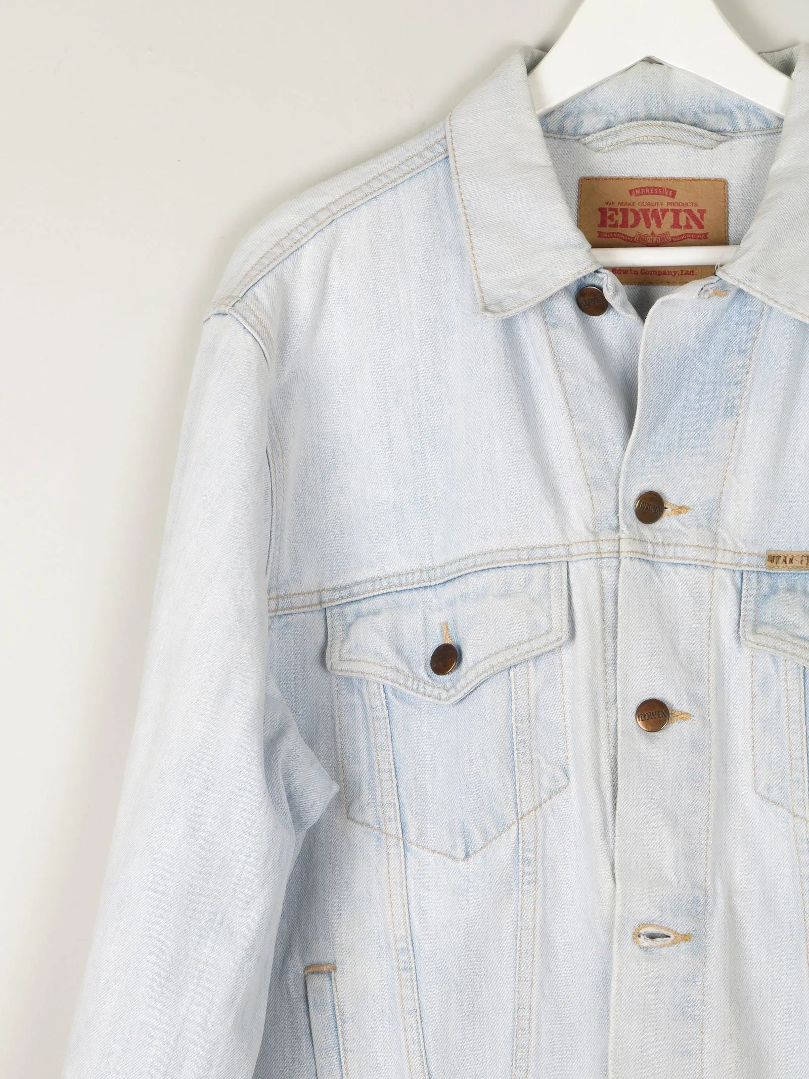 Men's Vintage Light Denim Jacket M