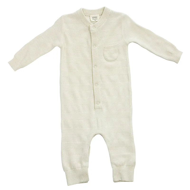 Milan Rib Knit Baby Coverall (2 Colors)