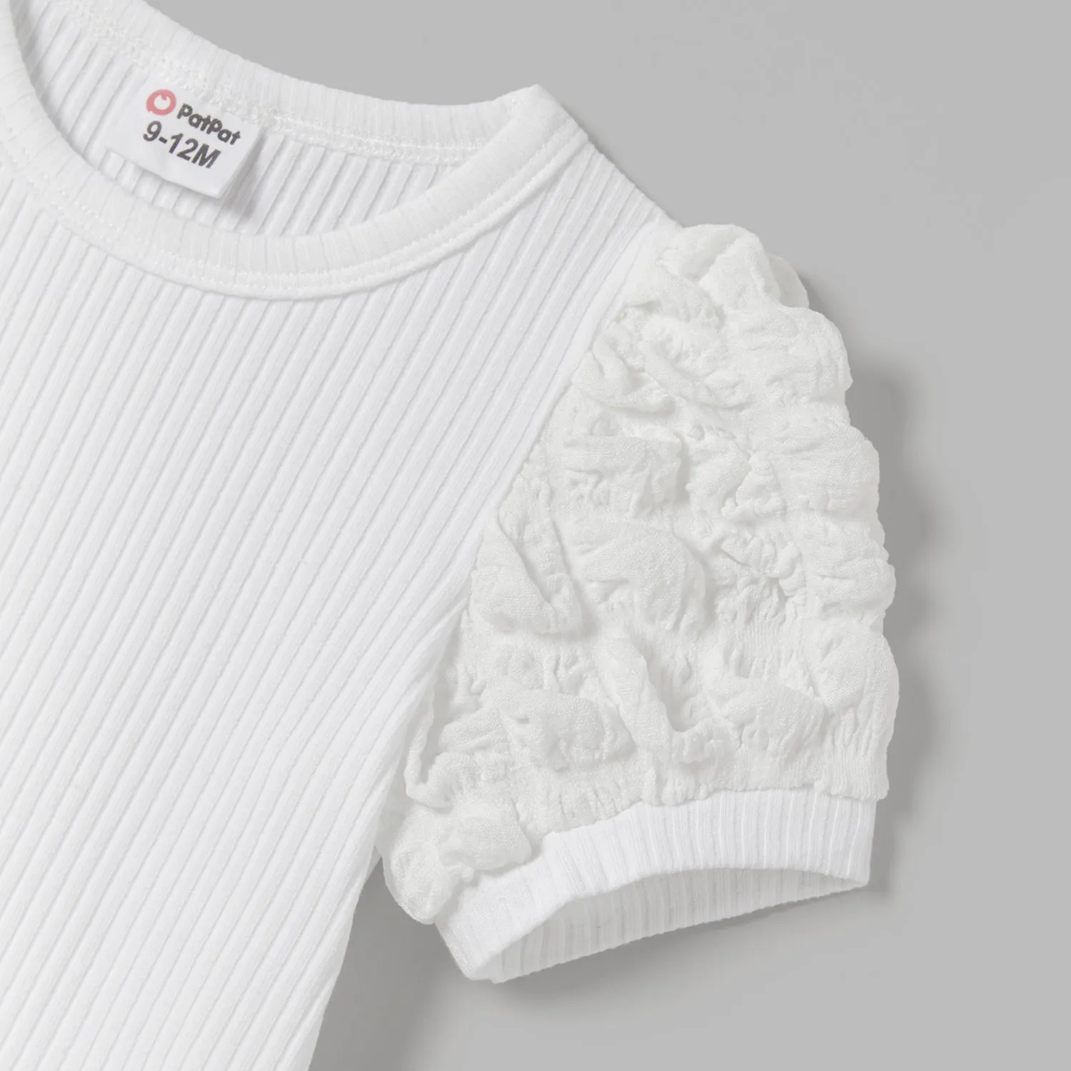 Mommy and Me Textured Puff Sleeve Rib-knit Dresses