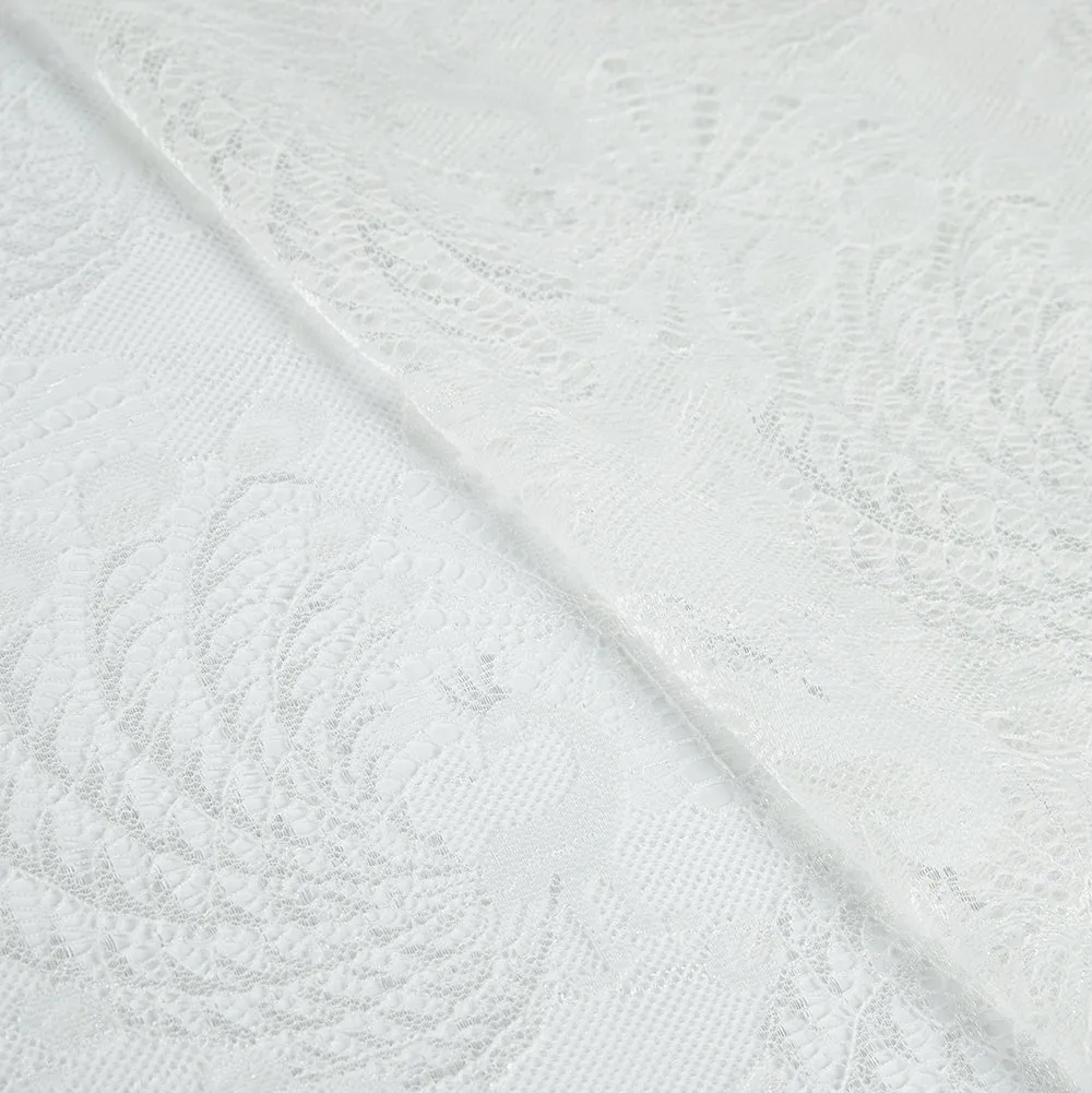 Nylon Spandex Bird Pattern Lace Fabric