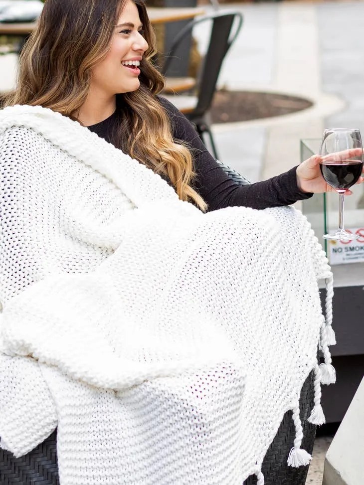 Organic Cotton Comfy Knit Throw