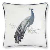 Peacock Beaded Cushion