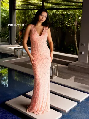 Primavera Couture 12102 Long Beaded Formal Evening Dress Prom Gown Mother Of Wedding Guest
