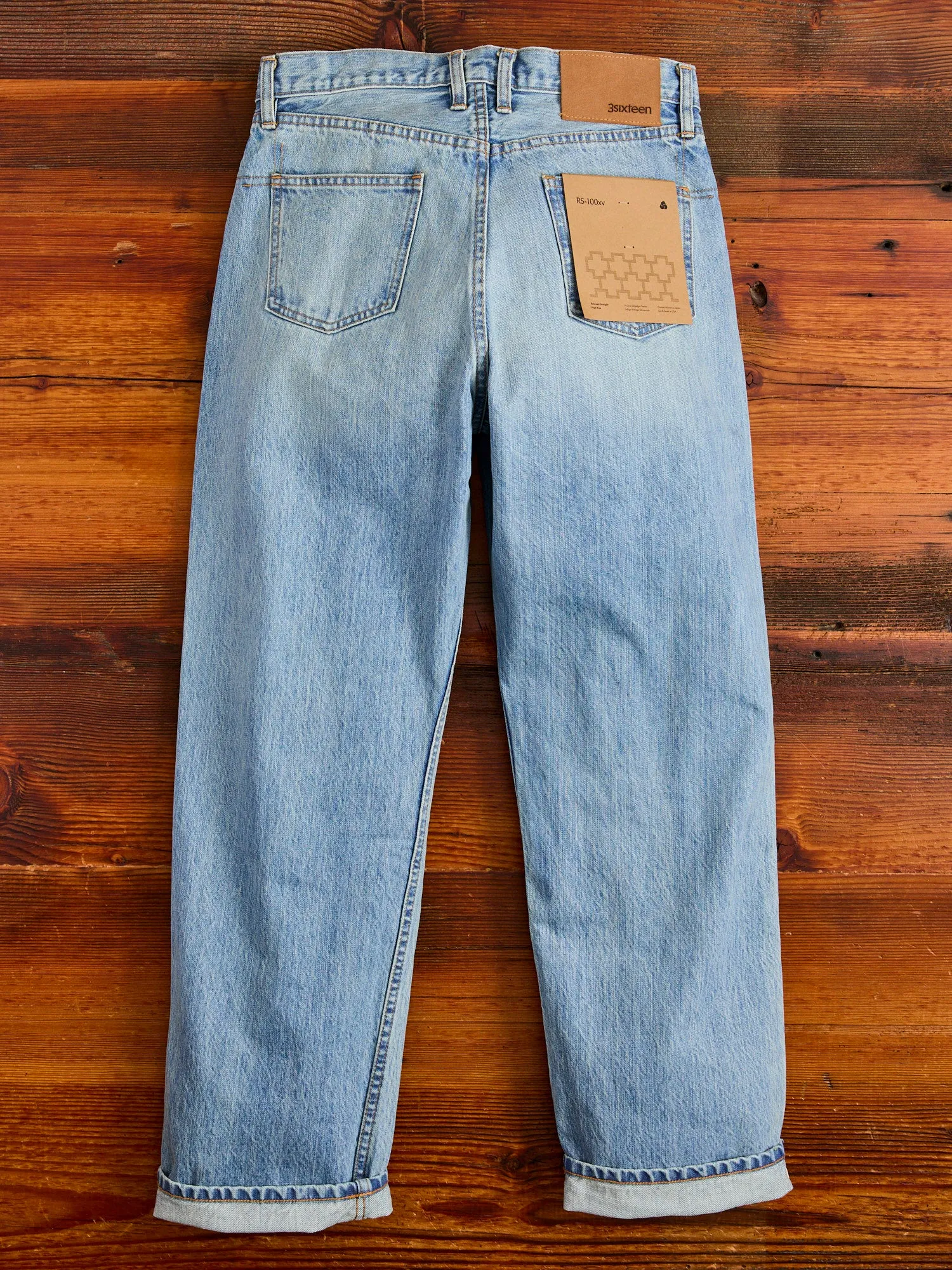 RS-100XV 14oz Vintage Wash Indigo Selvedge Denim - Relaxed Straight Fit