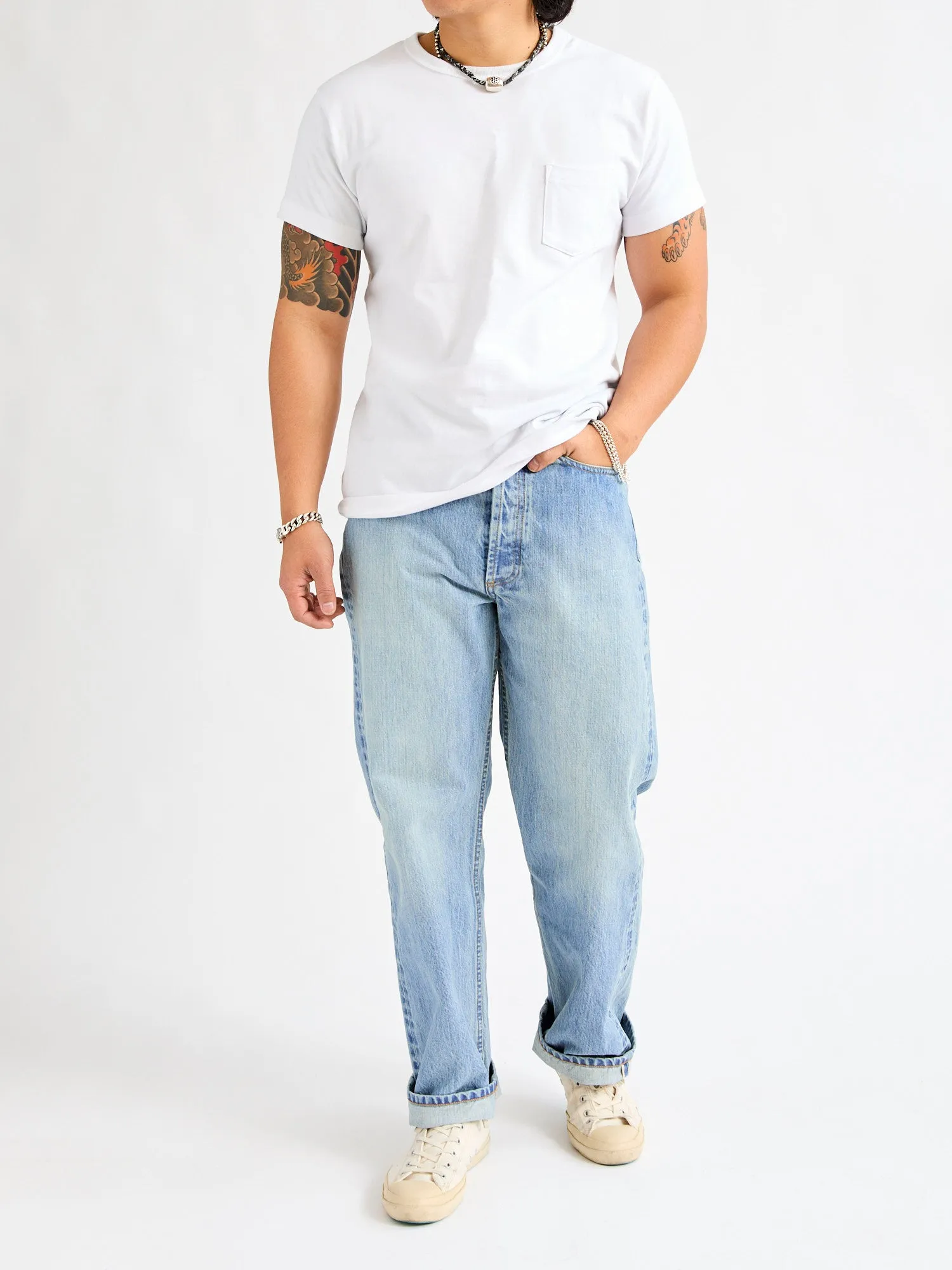RS-100XV 14oz Vintage Wash Indigo Selvedge Denim - Relaxed Straight Fit