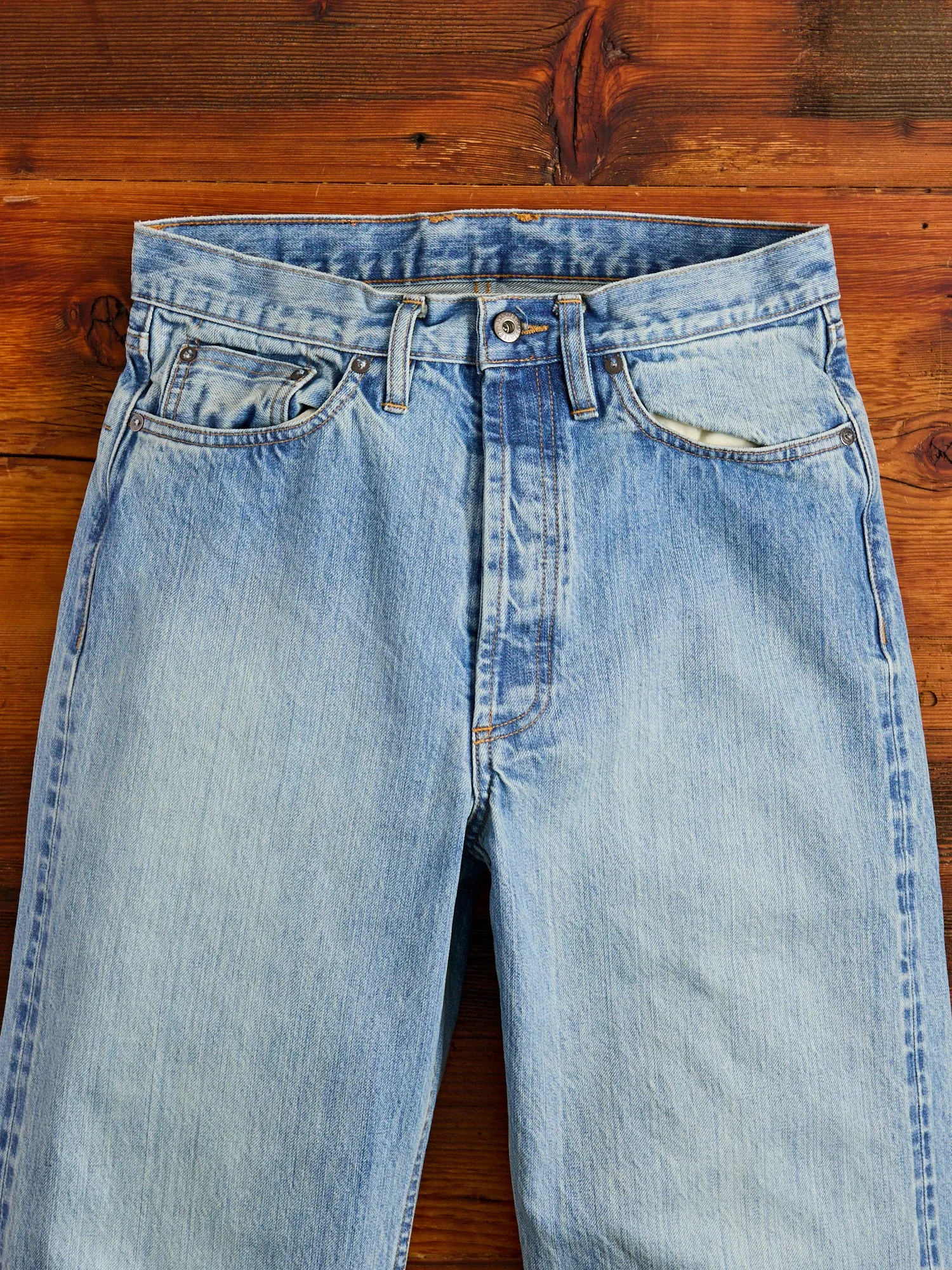 RS-100XV 14oz Vintage Wash Indigo Selvedge Denim - Relaxed Straight Fit