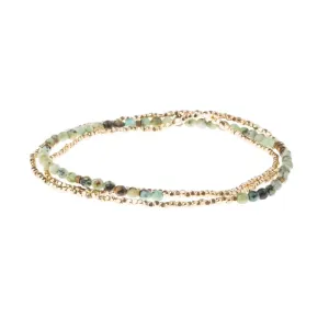 SCOUT DELICATE STONE WRAP BRACELET TURQUOISE