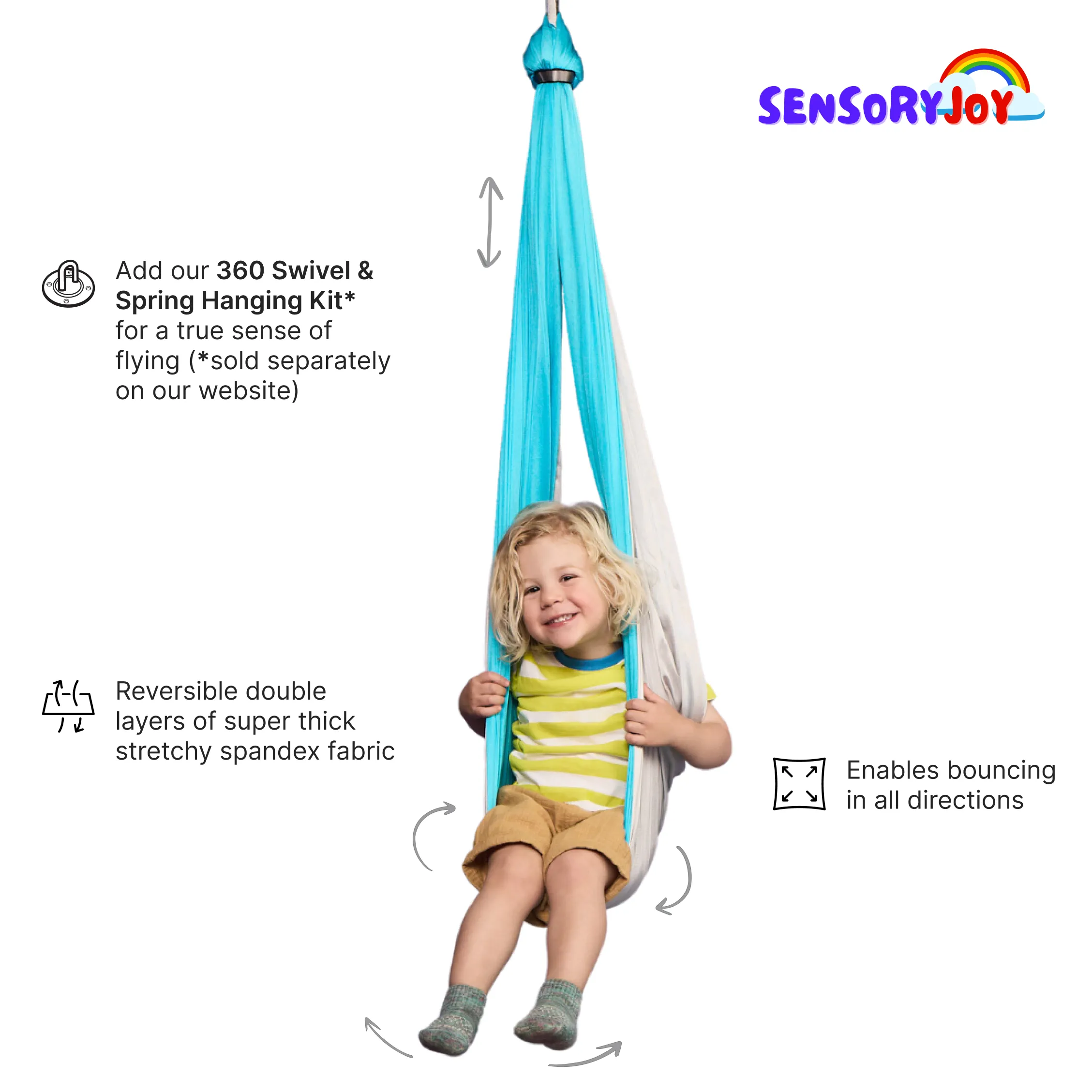 Sensory Joy™ Reversible Cuddle Swing