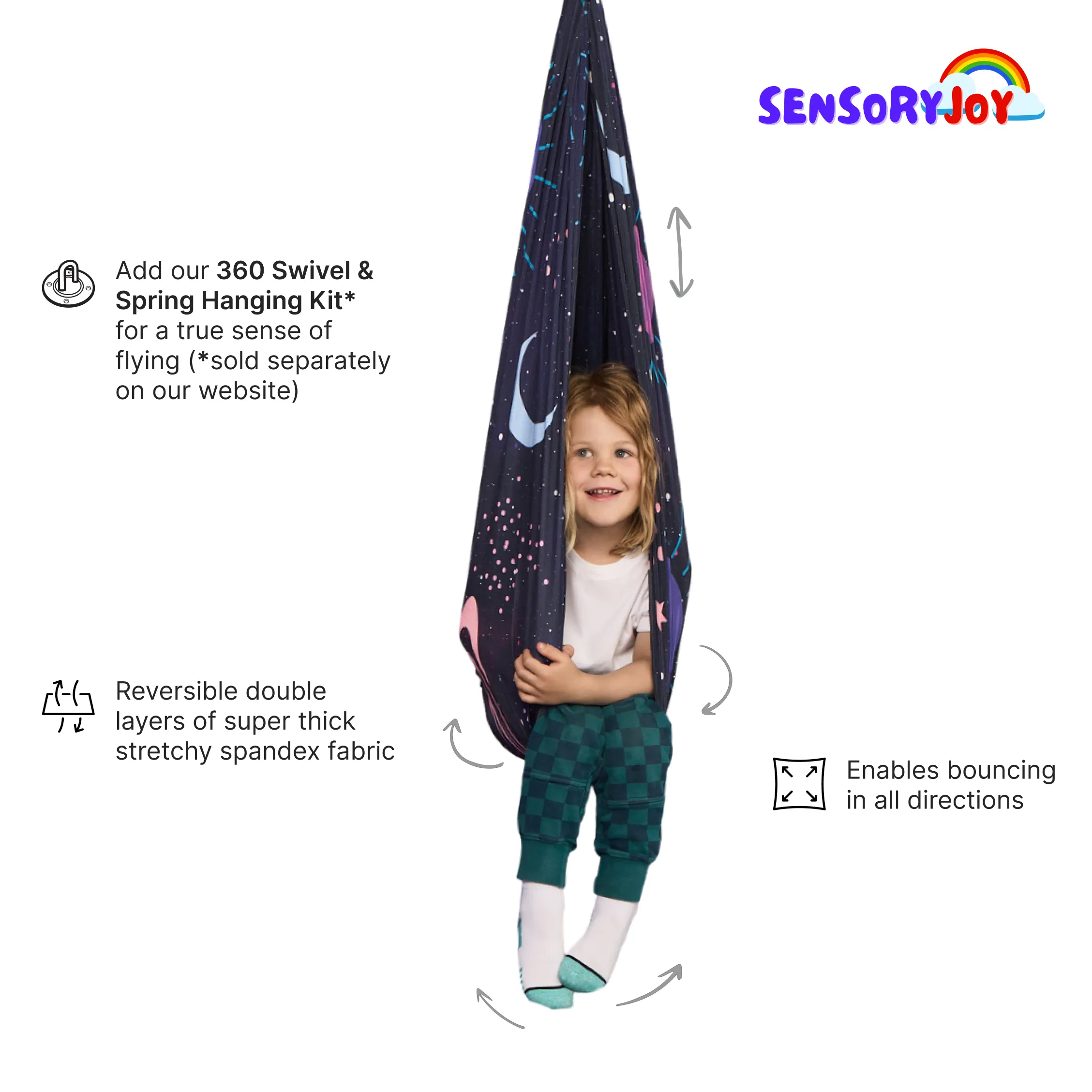 Sensory Joy™ Reversible Cuddle Swing