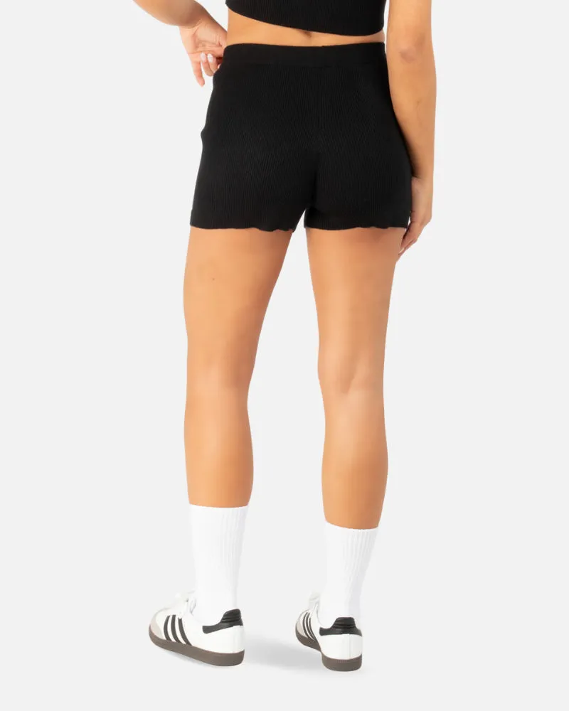 SSS REALISM ACHELON KNIT SHORTS BLACK
