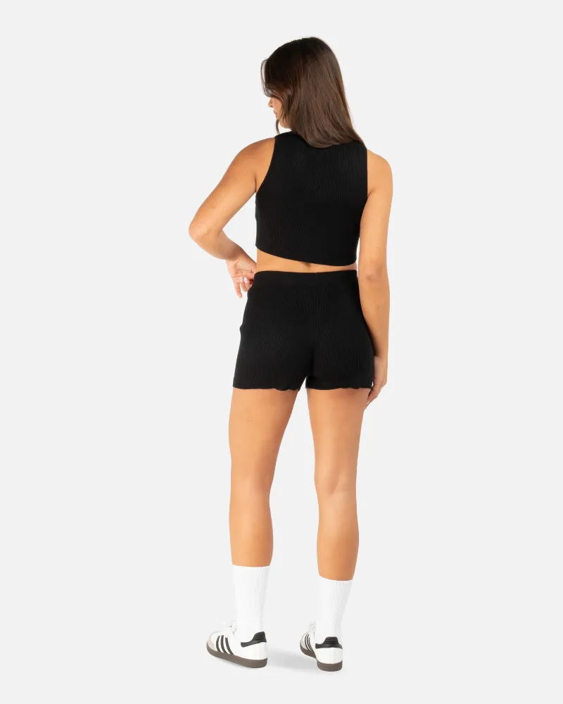 SSS REALISM ACHELON KNIT SHORTS BLACK