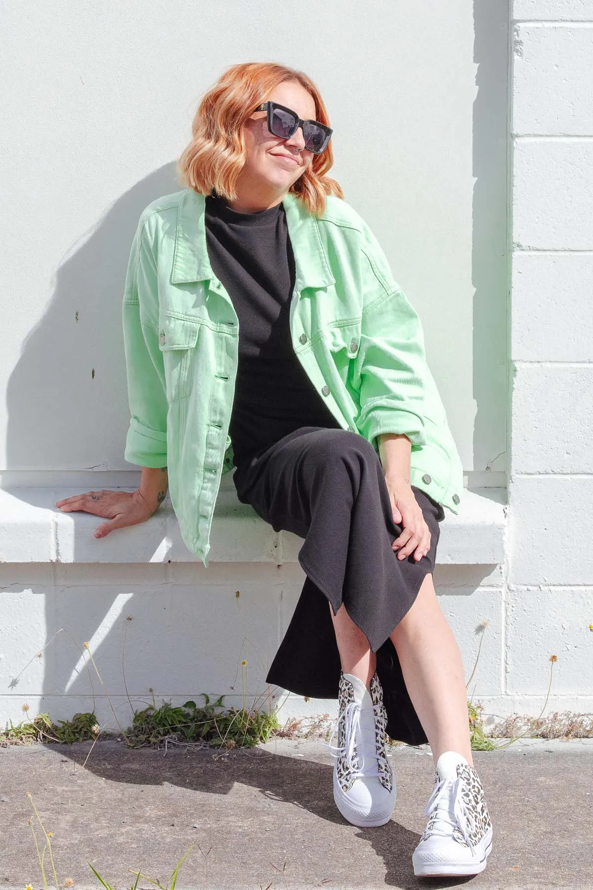 Street Denim Jacket - Mint