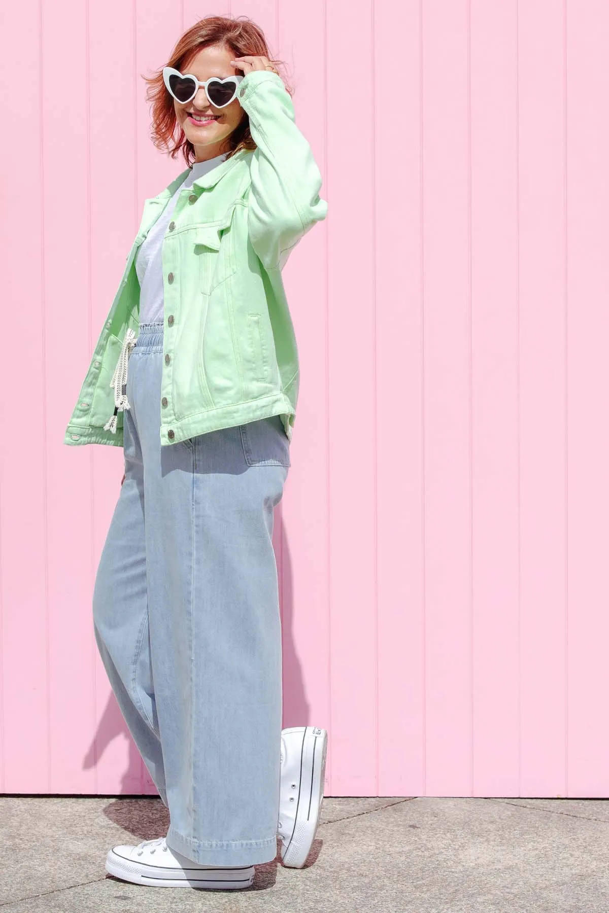 Street Denim Jacket - Mint