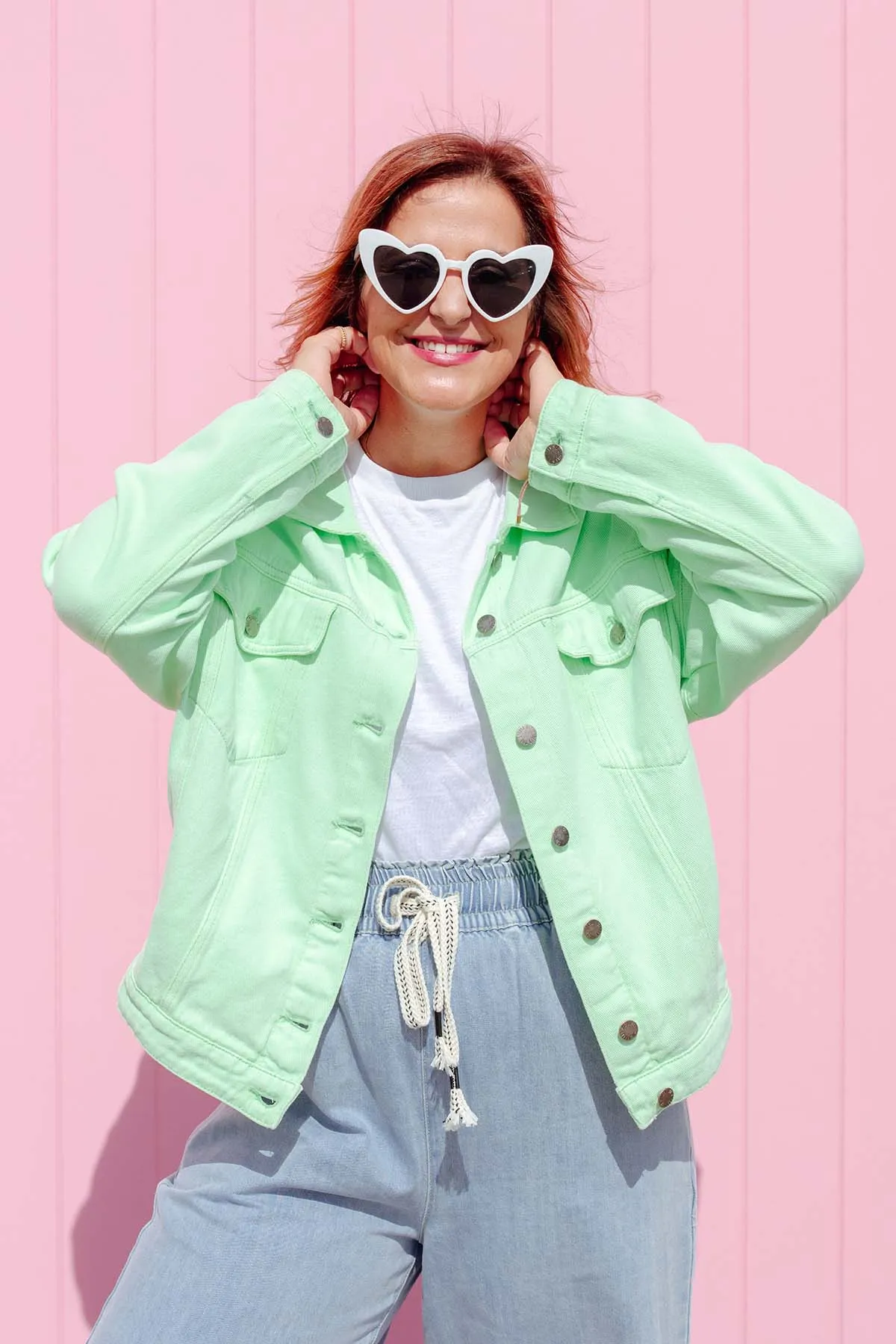 Street Denim Jacket - Mint