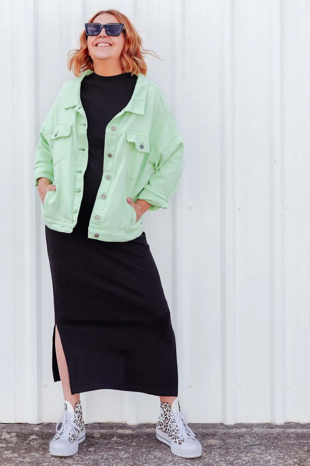 Street Denim Jacket - Mint