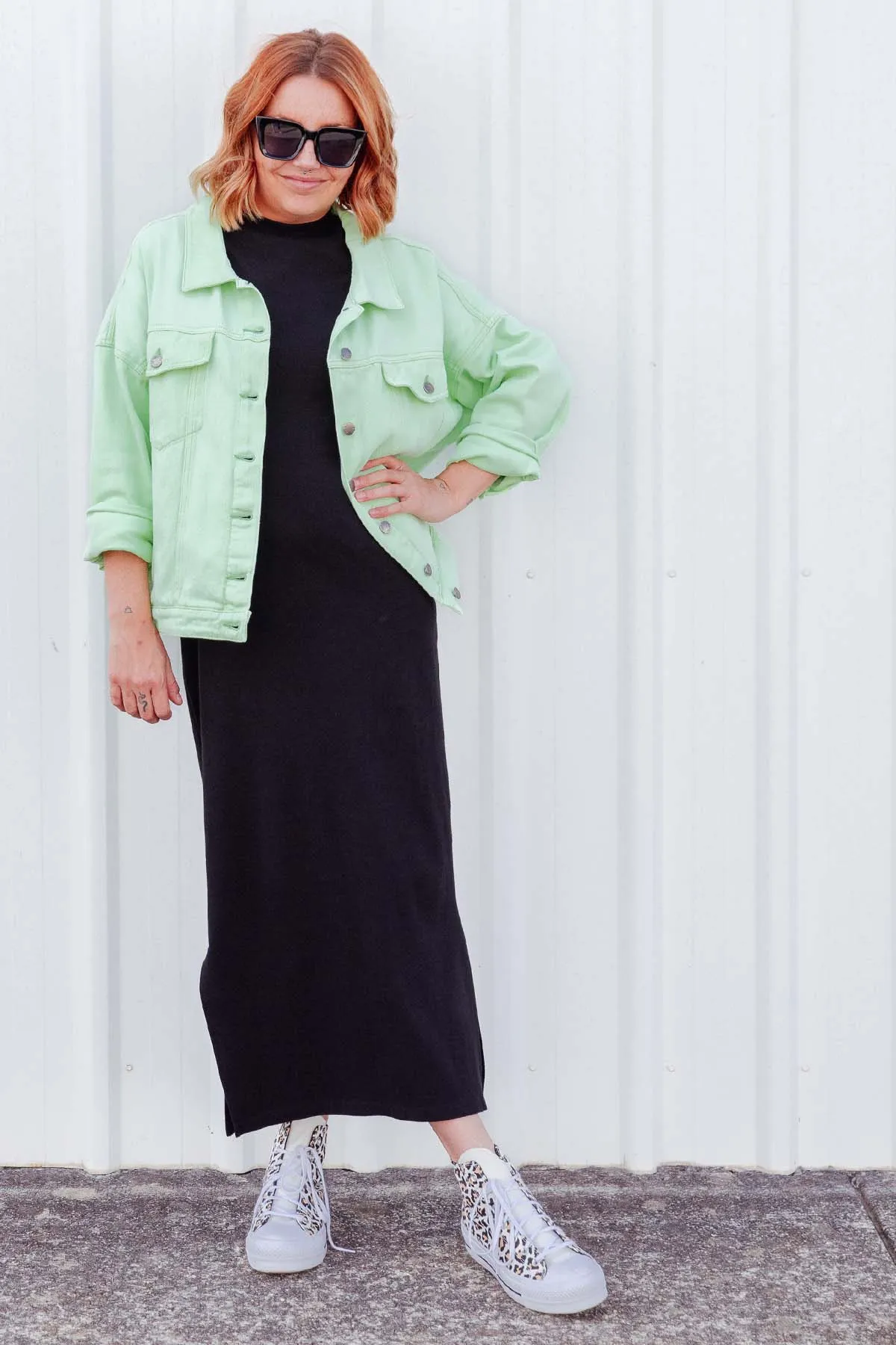 Street Denim Jacket - Mint