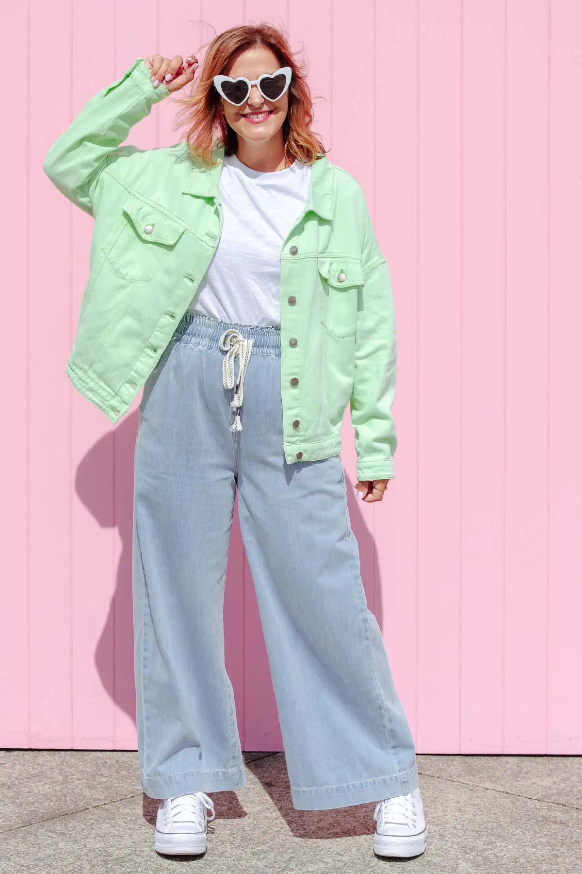 Street Denim Jacket - Mint