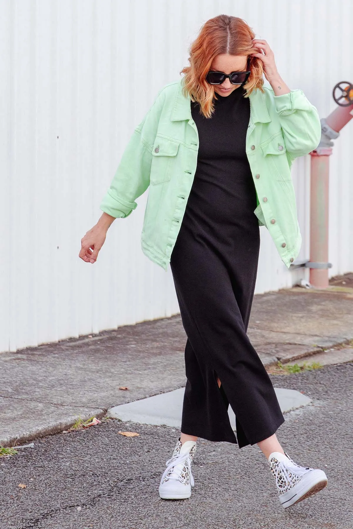 Street Denim Jacket - Mint