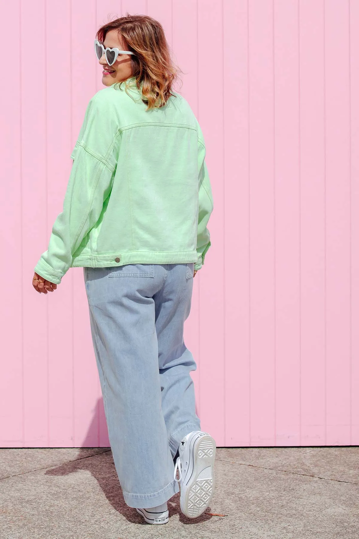 Street Denim Jacket - Mint
