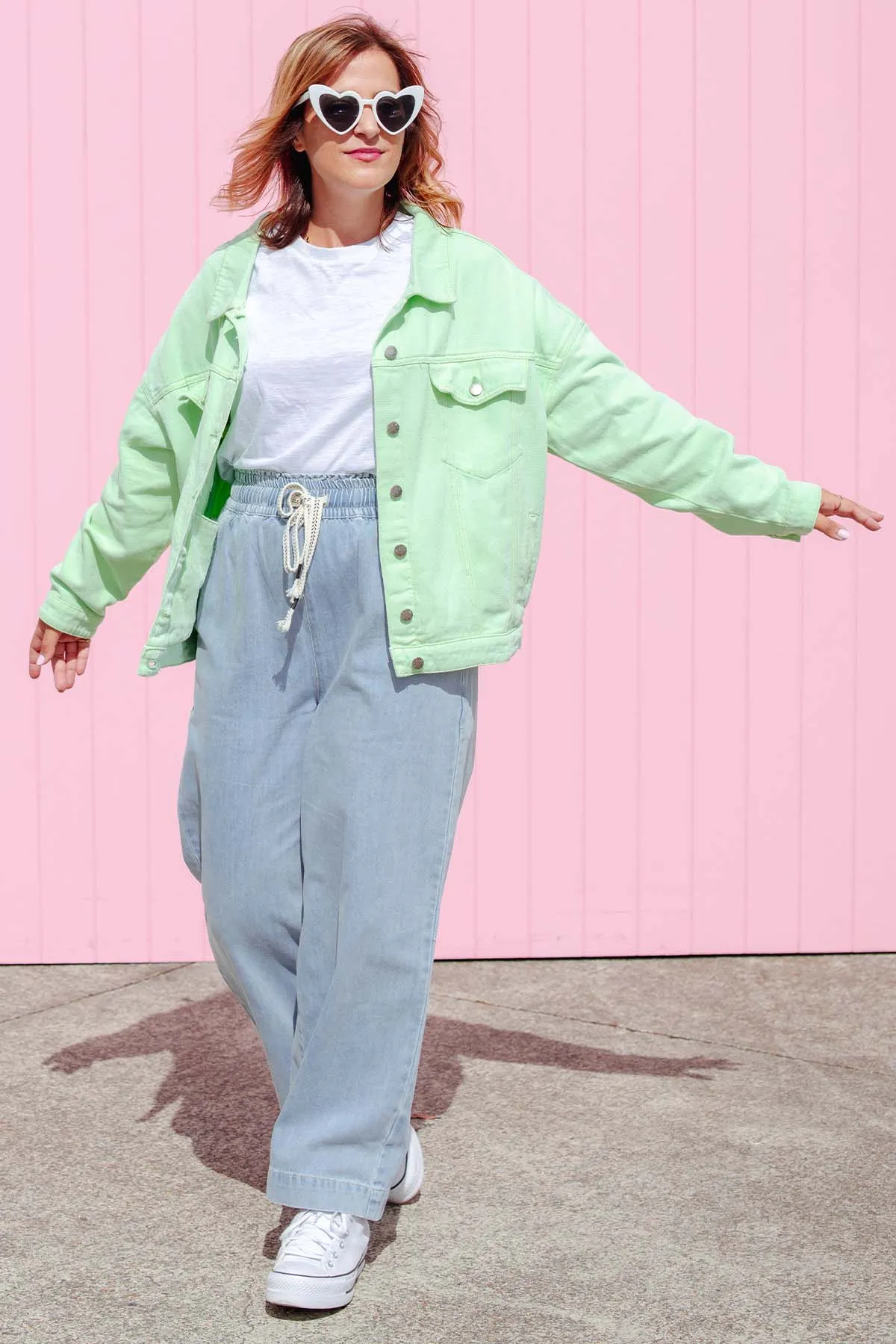 Street Denim Jacket - Mint