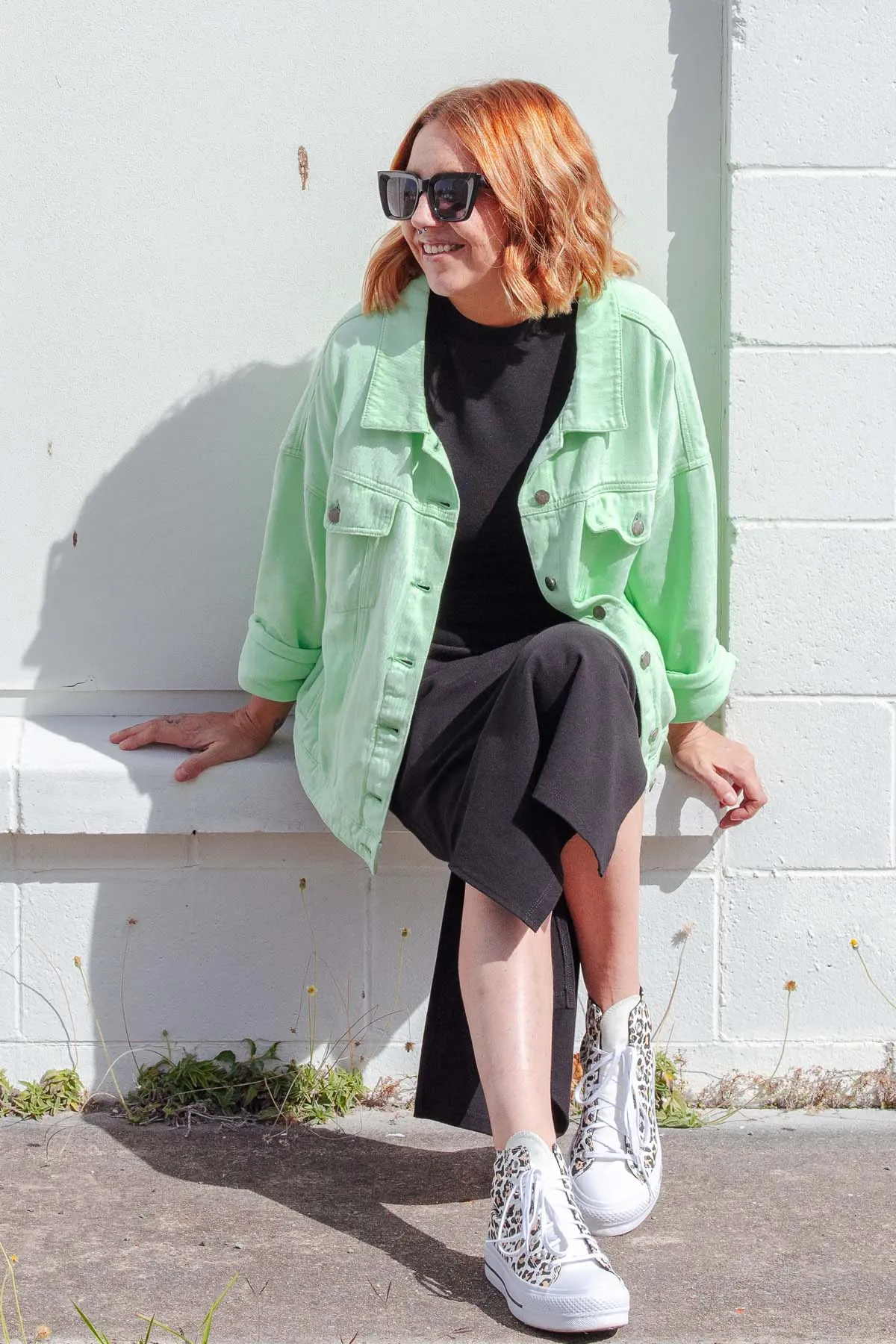 Street Denim Jacket - Mint